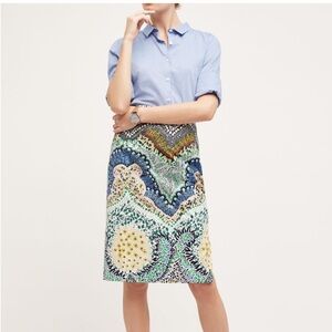 Anthropologie Moulinette Soeurs Riverwood Floral Pencil Skirt